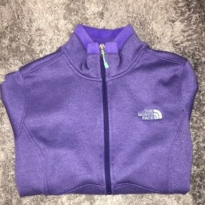 Purple North Face Zip Up Sweater 💜💜💜